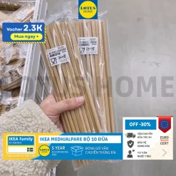 IKEA bộ 10 đôi đũa ăn IKEA MEDHJALPARE