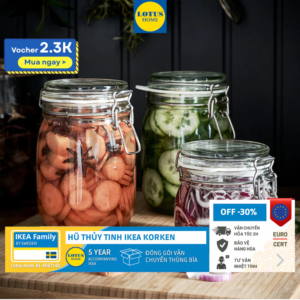IKEA Lọ hũ thủy tinh IKEA KORKEN 500ml 1 vn 11134207 7ra0g m82daeubn7t067