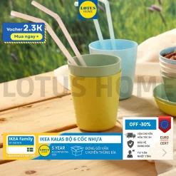 IKEA Bộ 6 cốc uống nước màu ngẫu nhiên cho bé và gia đình IKEA KALAS