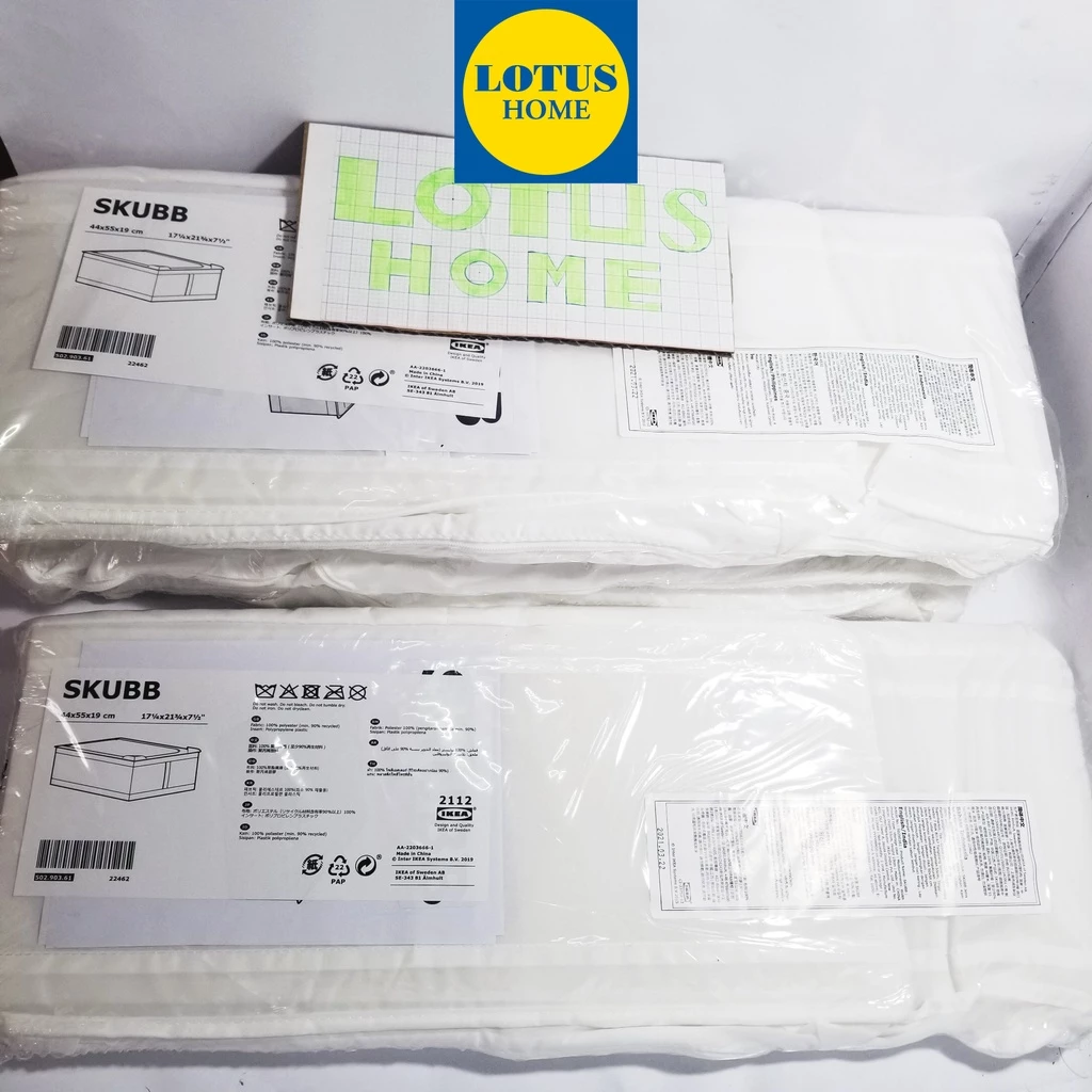 IKEA Ngăn vải chứa đồ có khóa chống bụi thông minh SKUBB IKEA - Trắng 5 81adcc223c23382725a9460e9283b431
