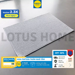 IKEA Thảm trải sàn cửa ra vào phòng tắm, phòng ngủ phong cách Bắc Âu Fintsen IKEA 40x60cm màu xám