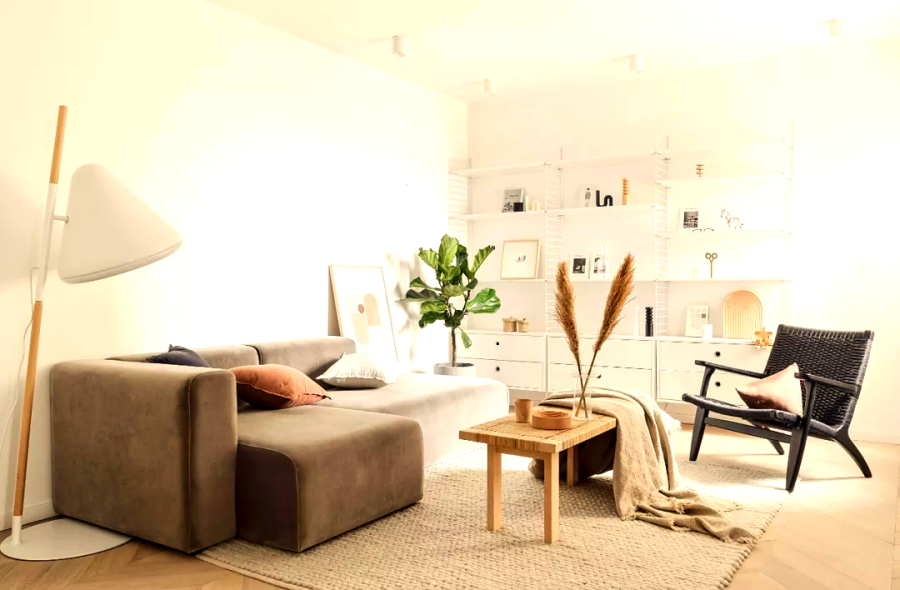 Căn hộ nhỏ 68m² phong cách IKEA, thiết kế tối giản vẫn ấm cúng và dễ sống. 63 2