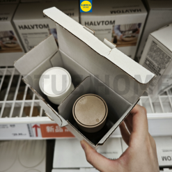 IKEA bộ 2 lọ đựng gia vị mẫu mới IKEA HALVTOM