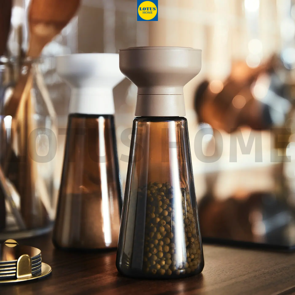 IKEA bộ 2 lọ xay tiêu mẫu mới IKEA HALVTOM 2 IKEA bộ 2 lọ xay tiêu mẫu mới IKEA HALVTOM