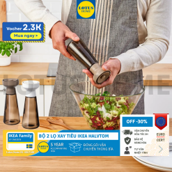 IKEA bộ 2 lọ xay tiêu mẫu mới IKEA HALVTOM