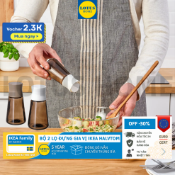 IKEA bộ 2 lọ đựng gia vị mẫu mới IKEA HALVTOM
