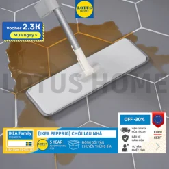 IKEA cây lau nhà gấp gọn,lau sàn cán dài khăn lau tự vắt khô IKEA PEPPRIG khăn lau thay thế được