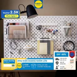[PHỤ KIỆN IKEA SKADIS] Bảng cài treo tường IKEA SKADIS Tối ưu không gian treo đồ của bạn (Phụ kiện nhóm trung)