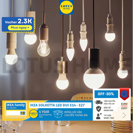 IKEA Bóng đèn LED E14, E27 SOLHETTA IKEA 1 vn 11134207 7ra0g