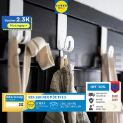 IKEA Móc treo khăn, quần áo cánh cửa Sekiner IKEA