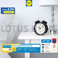 IKEA đồng hồ báo thức gõ chuông IKEA DEKAD phong cách Châu Âu