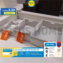 IKEA Ngăn vải chia đồ thông minh BAXNA IKEA ngăn chia tủ