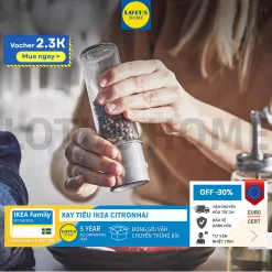 IKEA Lọ xay hạt tiêu có nắp đậy cầm tay mẫu mới IKEA CITRONHAJ