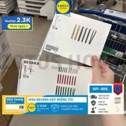 IKEA Bộ 30 kẹp miệng túi thực phẩm, túi nylon Bevara IKEA MẪU MỚI 2023