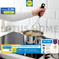 IKEA dụng cụ dầm nghiền khoai tây củ quả IKEA 365+ HJALTE bằng thép không gỉ phong cách hiện đại độ bền cao