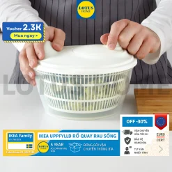 IKEA rổ quay rau sống, róc nước rau quả IKEA UPPFYLLD