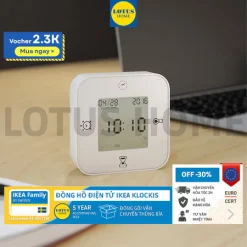 IKEA đồng hồ để bàn, đồng hồ điện tử IKEA KLOCKIS