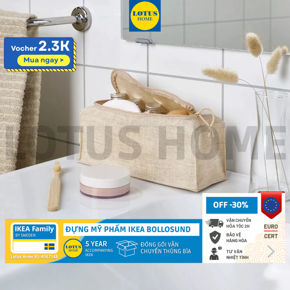 IKEA túi đựng mỹ phẩm túi đựng phụ kiện làm đẹp IKEA BOLLOSUND 1 vn 11134207 820l4 mejfynk2z3t39f