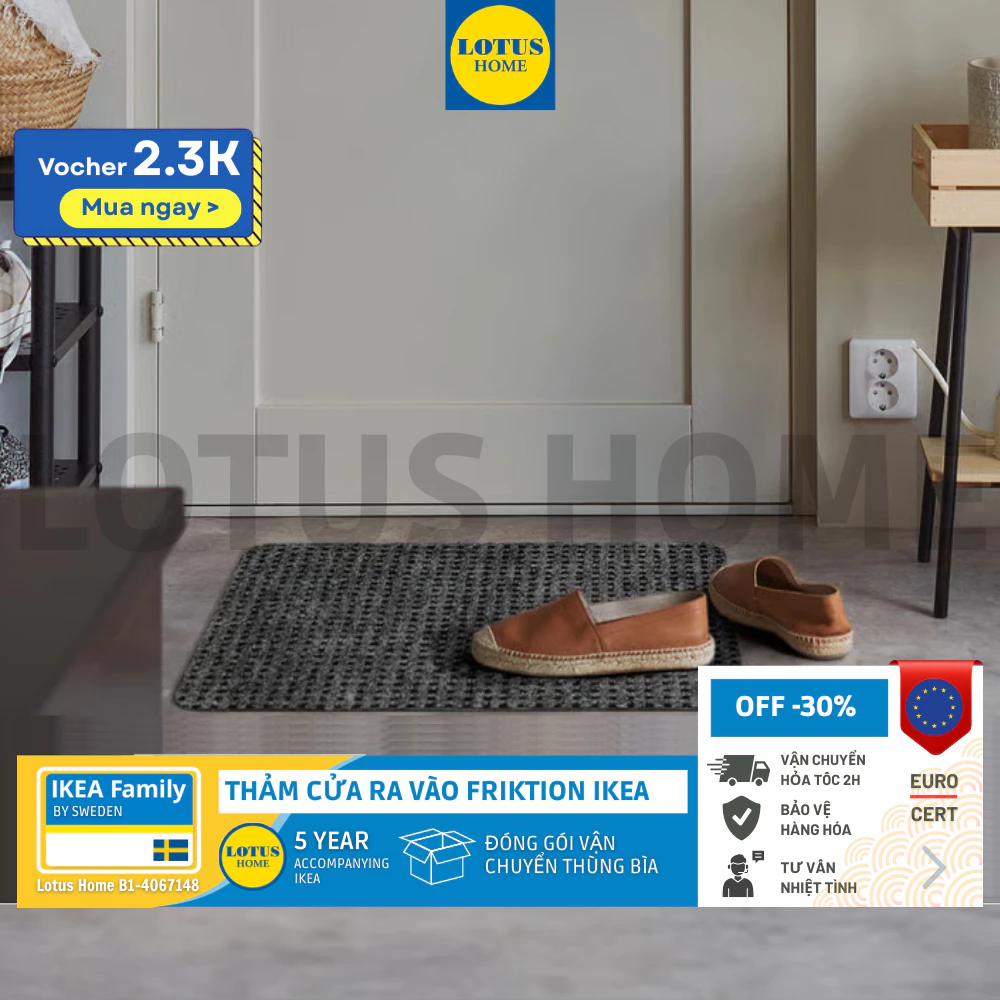 IKEA Thảm chùi chân thảm trải cửa nhà FRIKTION IKEA nhập khẩu từ Ai Cập 1 vn 11134207 820l4 mf13gebklrt675