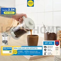 IKEA bình pha cà phê, Máy pha cà phê phong cách France IKEA UPPHETTA