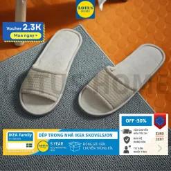 IKEA dép đi trong nhà, dép nhà tắm IKEA SKOVELSJON