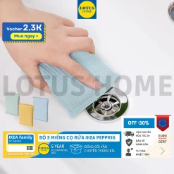 IKEA bộ 3 miếng cọ rửa lau nhà bếp IKEA PEPPRIG