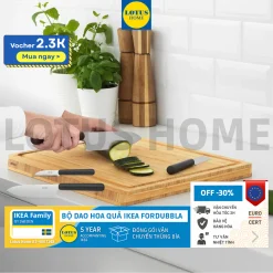 IKEA Bộ 2 dao nhà bếp và dao gọt hoa quả IKEA FORDUBBLA