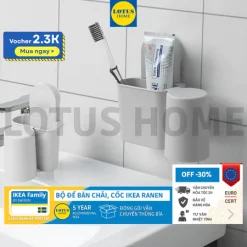 IKEA bộ đựng bàn chải và cốc đánh răng IKEA RANEN