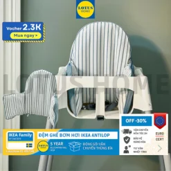 [PHỤ KIỆN IKEA ANTILOP] đệm lót ghế ăn dặm bơm hơi màu xanh IKEA ANTILOP