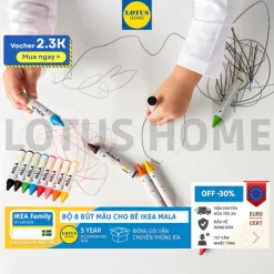 IKEA bộ bút sáp màu cao cấp tô vẽ tranh dành cho bé IKEA MALA