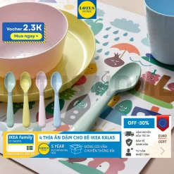 IKEA Bộ 4 thìa cao cấp cho bé tập ăn dặm IKEA KALAS