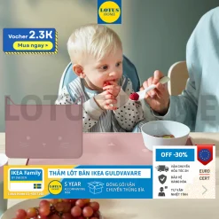 IKEA thảm lót bàn hình con mèo cho bé tập ăn dặm IKEA GULDVAVARE