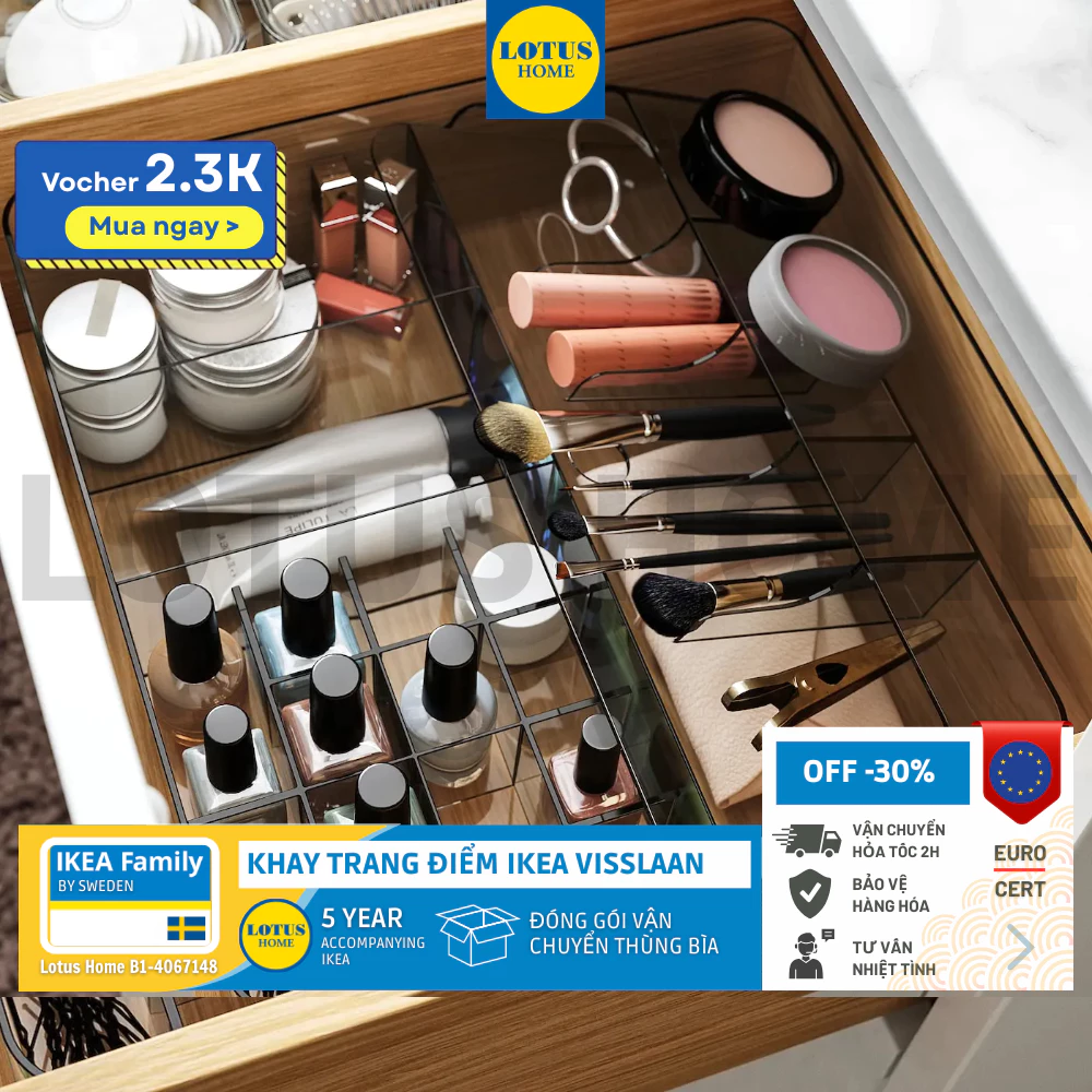 IKEA khay chia ngăn thông minh đựng đồ trang điểm cho chị em IKEA VISSLAAN 1 vn 11134207 820l4 miofbpbtlmvc56