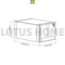 IKEA bộ 4 hộp vải đựng giầy phong cách hiện đại IKEA SKUBB 11 vn 11134207 820l4 mj5iodi9fg1v1d