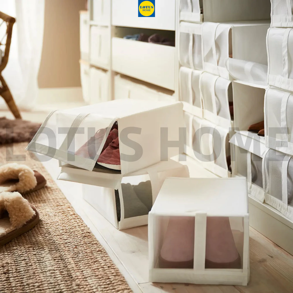 IKEA bộ 4 hộp vải đựng giầy phong cách hiện đại IKEA SKUBB 4 vn 11134207 820l4 mj5iodj3l91f41