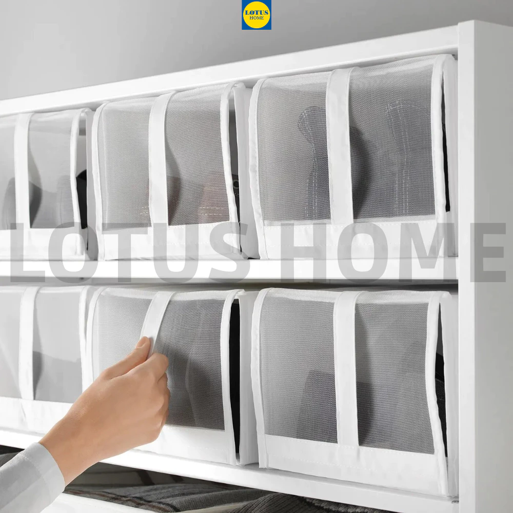 IKEA bộ 4 hộp vải đựng giầy phong cách hiện đại IKEA SKUBB 2 vn 11134207 820l4 mj5iodk6kidj22