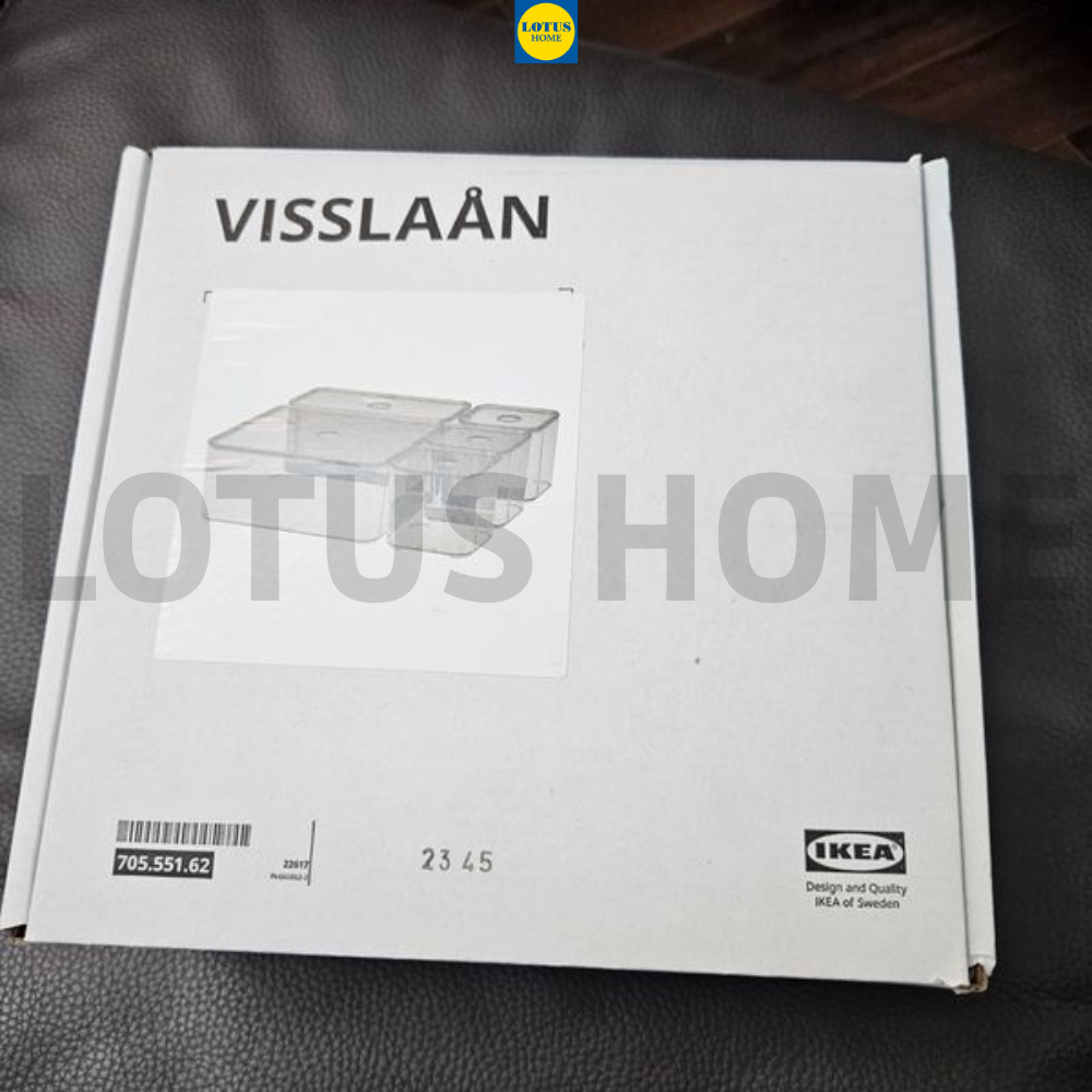IKEA bộ 5 hộp đựng mỹ phẩm cao cấp phong cách bắc âu IKEA VISSLAAN 5 IKEA bộ 5 hộp đựng mỹ phẩm cao cấp phong cách bắc âu IKEA VISSLAAN