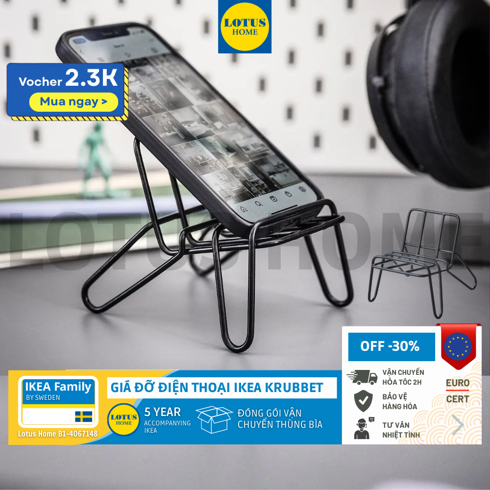 IKEA giá đỡ điện thoại hình chiếc ghế phong cách bắc âu IKEA KRUBBET 1 IKEA giá đỡ điện thoại hình chiếc ghế phong cách bắc âu IKEA KRUBBET