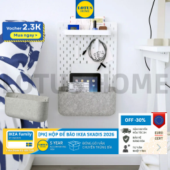 IKEA phụ kiện gắn cho bảng cài treo tường SKADIS hộp để đồ, để báo và đồ dùng cá nhân IKEA SKADIS
