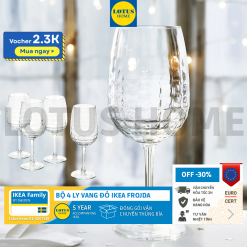 IKEA bộ 4 ly chuyên hỗ trợ uống vang đỏ IKEA FROJDA