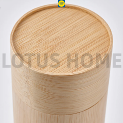IKEA hộp đựng trà cà phê bằng tre cao cấp có thìa tre IKEA RODMULLE