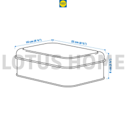 IKEA hộp đựng đồ cá nhân hộp đựng dụng cụ trang điểm IKEA PLOGFARA