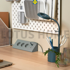 IKEA đèn học đèn bàn làm việc đa năng chỉnh được độ sáng bóng LED IKEA BRUNBAGE