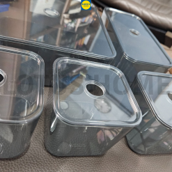 IKEA bộ 3 hộp đựng mỹ phẩm cao cấp phong cách bắc âu IKEA VISSLAAN