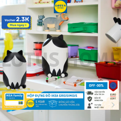 IKEA hộp đựng đồ dùng cá nhân phong cách mèo mun bộ sưu tập 2026 IKEA GREJSIMOJS