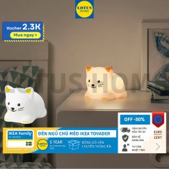 IKEA đèn ngủ cho phòng của bé đèn LED hình chú mèo đáng yêu thay đổi được màu sắc IKEA TOVADER