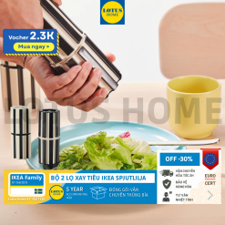 IKEA bộ 2 lọ xay tiêu mẫu mới phong cách bắc âu IKEA SPJUTLILJA