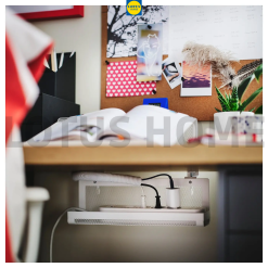 IKEA giá để đồ kẹp bàn, giá đỡ ổ cắm phong cách tối giản IKEA FORSASONG