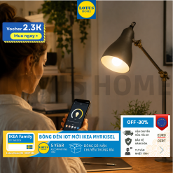 IKEA SMART IOT bóng đèn thông minh điều khiếu bằng app hoặc remote IKEA MYRKISEL
